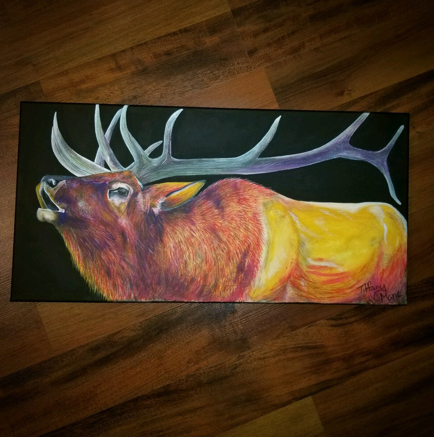Bugling Elk - Original Art - Tiffany Marie Art