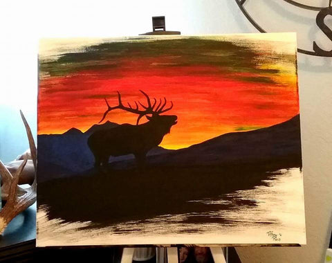 The Drunken Elk - Original Painting